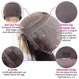 Perruque de Cheveux 4×4 Lace Closure Wig Bouclés (Water Wave)