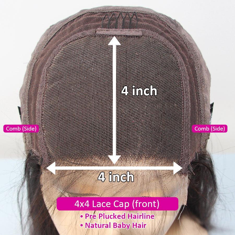 Perruque de Cheveux 4×4 Lace Closure Wig Bouclés (Jerry Curly)