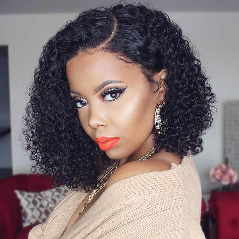 Perruque de Cheveux Lace Bob Wig Bouclés (Jerry Curly)