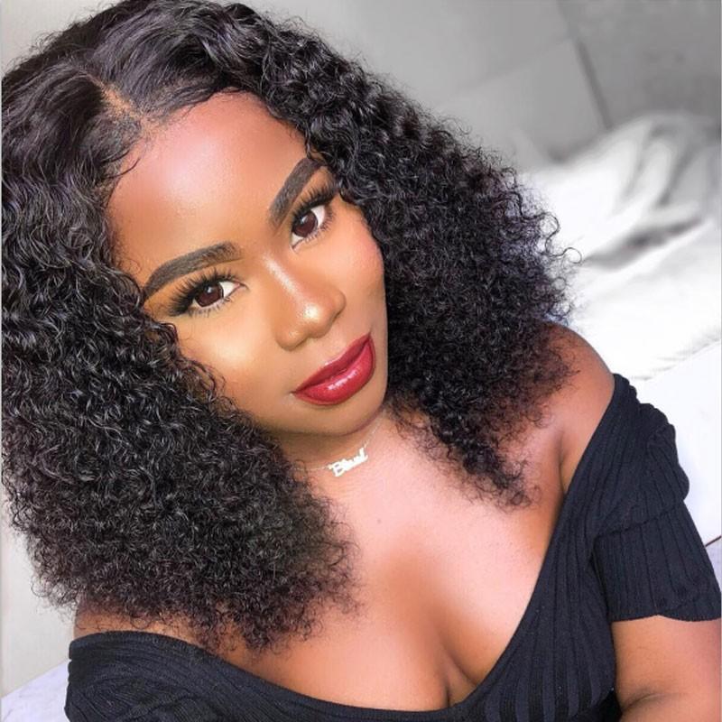 Perruque de Cheveux Lace Bob Wig Bouclés (Jerry Curly)