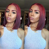 Perruque Lace Bob Wig Lisses (Straight) #99J Burgundy