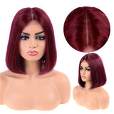Perruque Lace Bob Wig Lisses (Straight) #99J Burgundy
