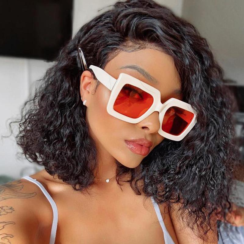 Perruque de Cheveux Lace Bob Wig Bouclés (Water Wave)