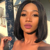 Perruque de Cheveux Lace Bob Wig Lisses (Straight)
