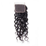 Tissage Cheveux Brésilien 4×4 Lace Closure Bouclés (Water Wave)