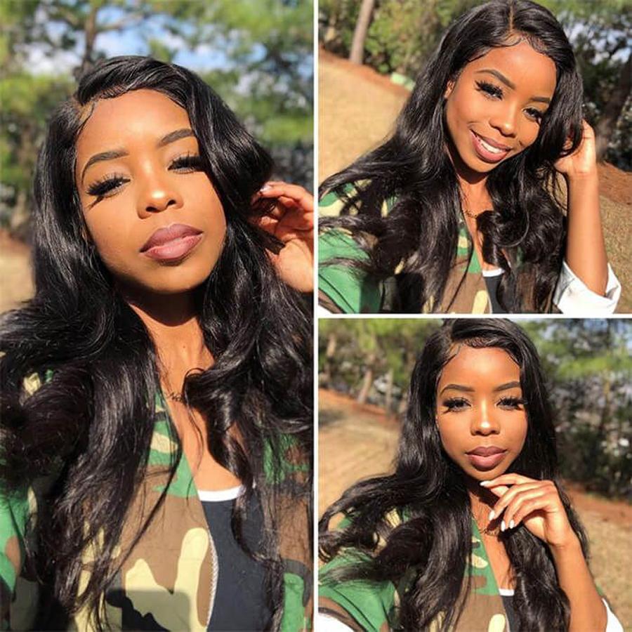 Perruque de Cheveux 13×4 Lace Front Wig Ondulés (Body Wave)