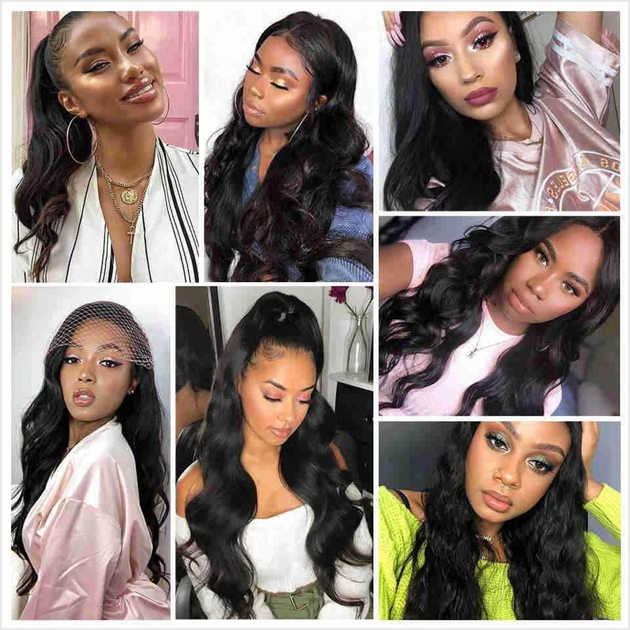 Perruque de Cheveux 13×4 Lace Front Wig Ondulés (Body Wave)