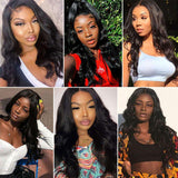 Perruque de Cheveux 360 Lace Frontal Wig Ondulés (Body Wave)