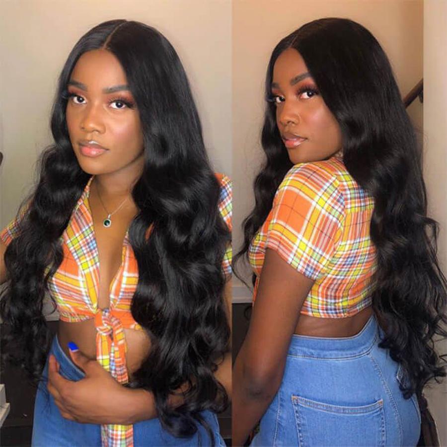 Perruque de Cheveux 360 Lace Frontal Wig Ondulés (Body Wave)