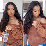Perruque de Cheveux Full Lace Wig Ondulés (Body Wave)