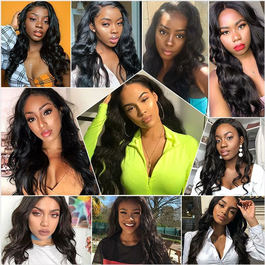 Perruque de Cheveux Full Lace Wig Ondulés (Body Wave)