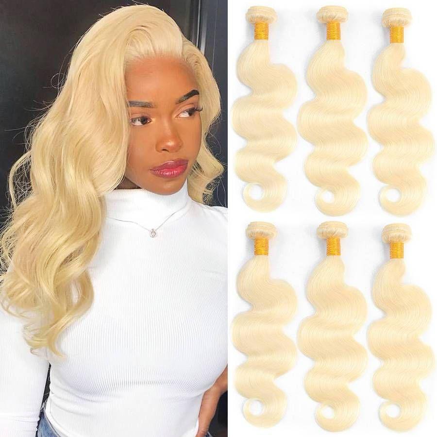 Tissage Cheveux Brésilien Ondulés (Body Wave) #613 Blonde