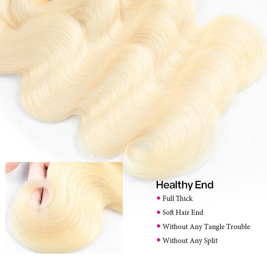 Tissage Cheveux Brésilien Ondulés (Body Wave) #613 Blonde