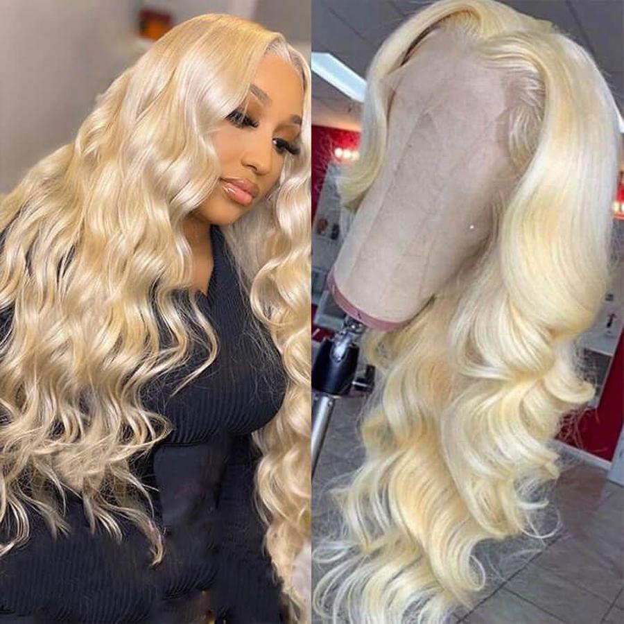 Perruque Lace Front Wig Ondulés (Body Wave) #613 Blonde