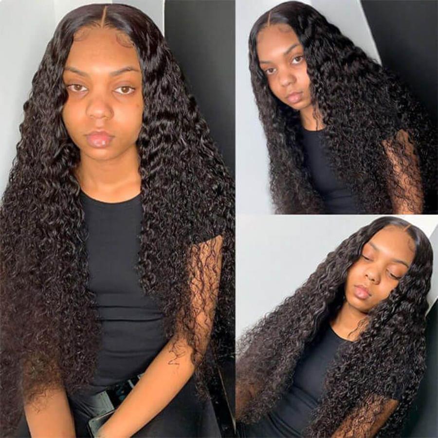 Perruque de Cheveux 4×4 Lace Closure Wig Bouclés (Jerry Curly)