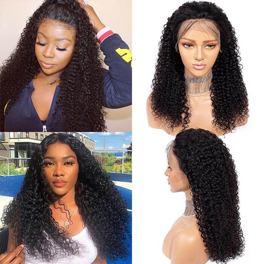 Perruque de Cheveux 13×4 Lace Front Wig Bouclés (Jerry Curly)