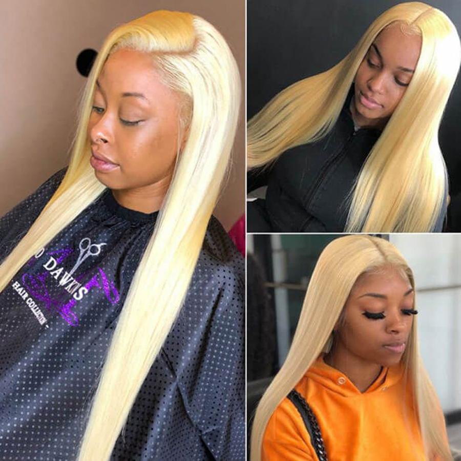 Perruque Lace Front Wig Lisses (Straight) #613 Blonde