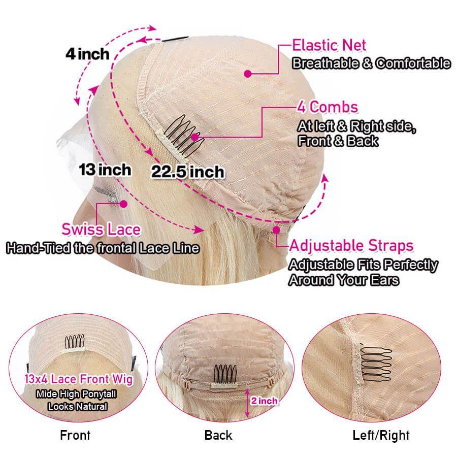 Perruque Lace Front Wig Lisses (Straight) #613 Blonde