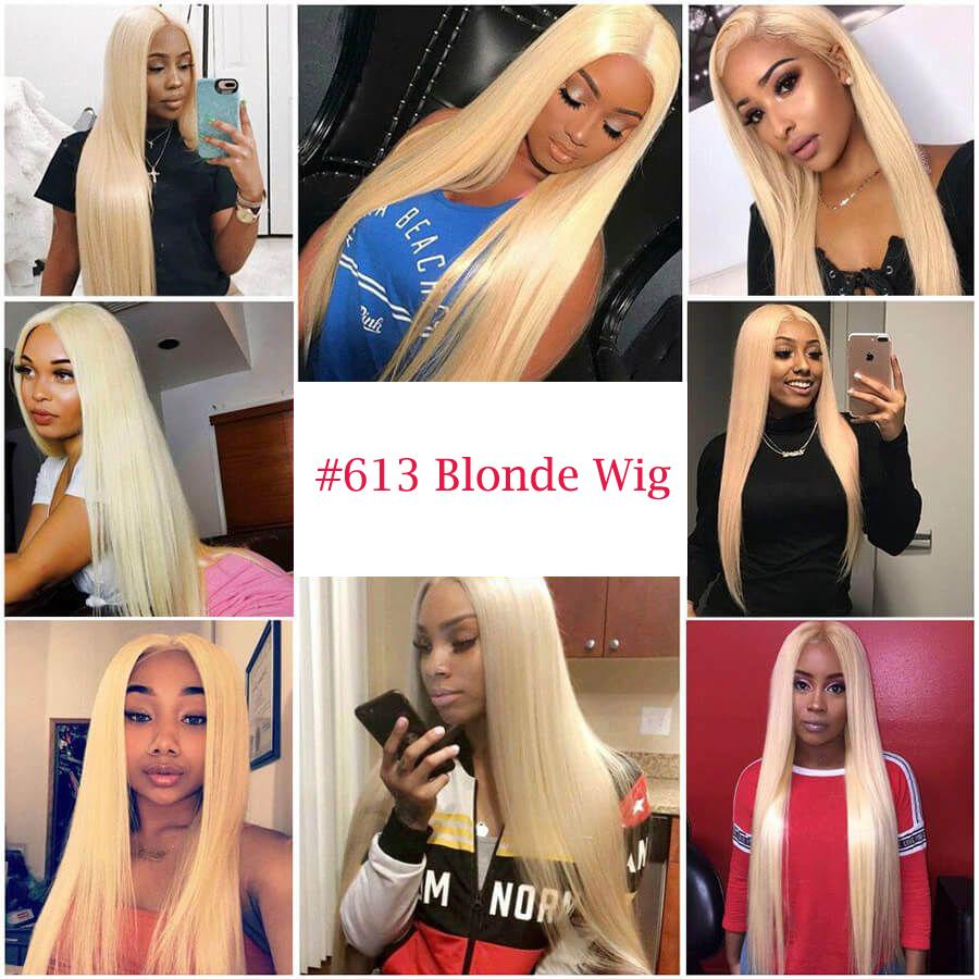 Perruque Lace Front Wig Lisses (Straight) #613 Blonde