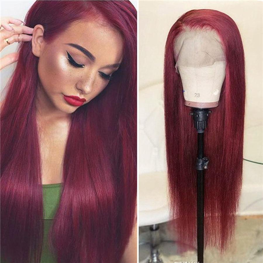Perruque Lace Front Wig Lisses (Straight) #99J Burgundy