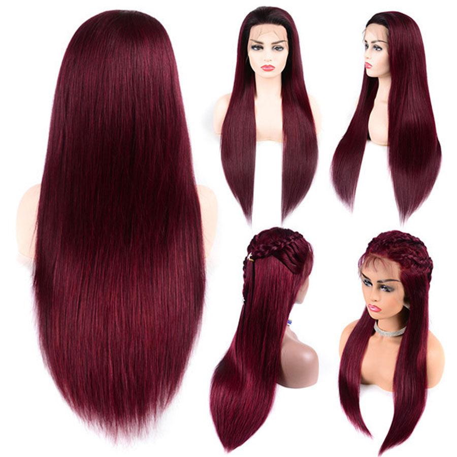 Perruque Lace Front Wig Lisses (Straight) #99J Burgundy