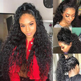 Perruque de Cheveux 360 Lace Frontal Wig Bouclés (Water Wave)