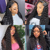 Perruque de Cheveux 4×4 Lace Closure Wig Bouclés (Water Wave)