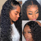Perruque de Cheveux 4×4 Lace Closure Wig Bouclés (Water Wave)
